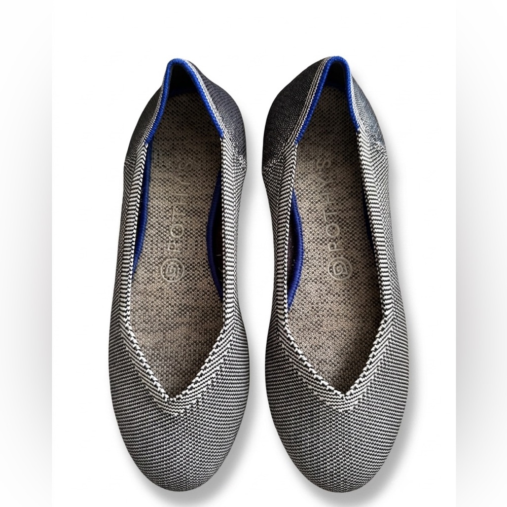 Rothy’s The Flat in Grey Birdseye  - Size 7.5